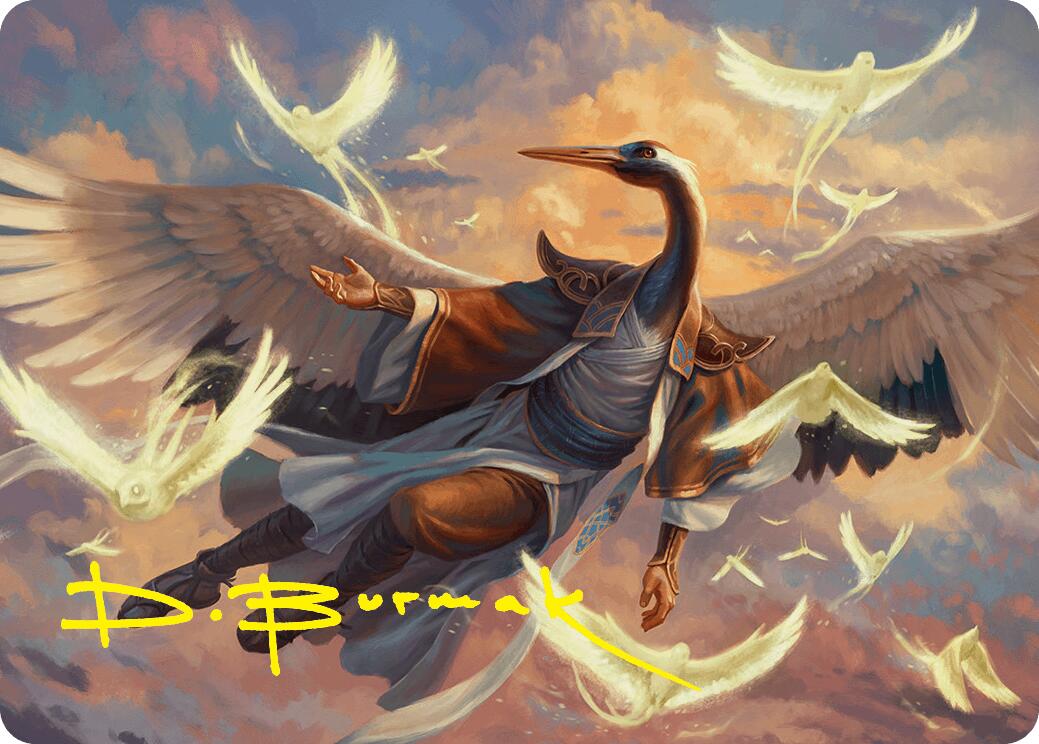 Kykar, Zephyr Awakener Art Card (16/54) (Gold-Stamped Signature) [Foundations Art Series] | Exor Games Bridgewater