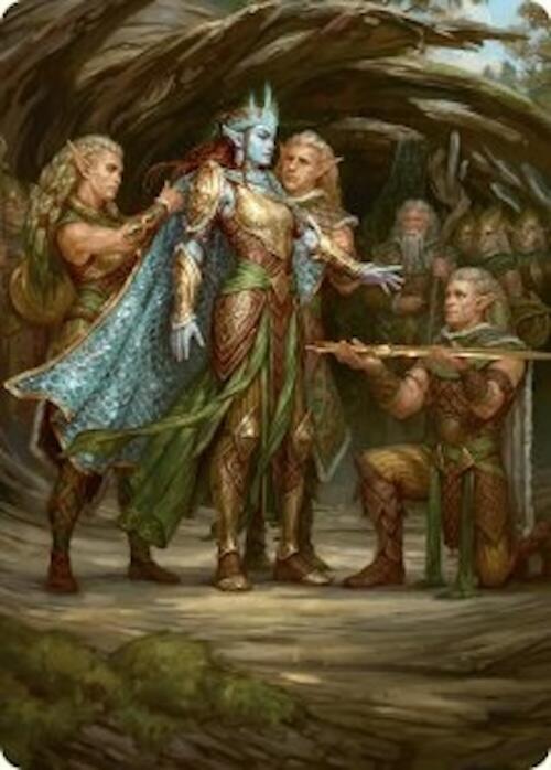 Lathril, Blade of the Elves Art Card (48/54) [Foundations Art Series] | Exor Games Bridgewater
