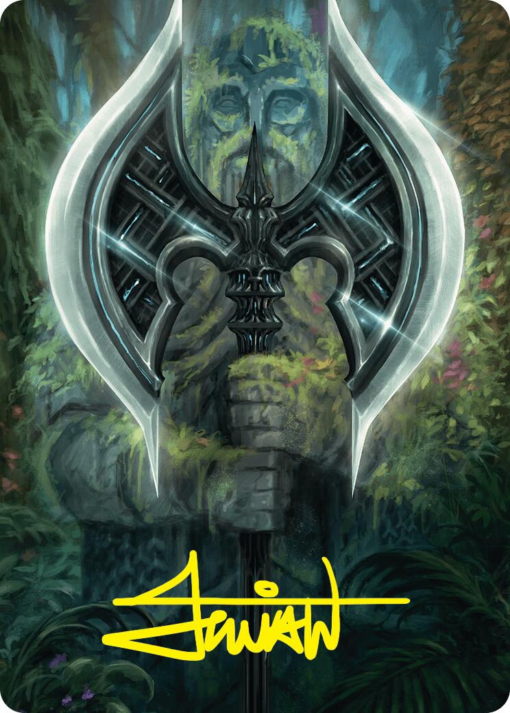 Leyline Axe Art Card (49/54) (Gold-Stamped Signature) [Foundations Art Series] | Exor Games Bridgewater
