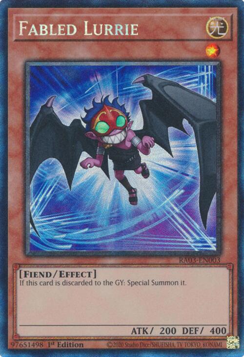Fabled Lurrie (CR) [RA03-EN003] Prismatic Collector's Rare | Exor Games Bridgewater