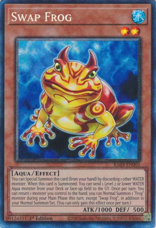 Swap Frog (CR) [RA03-EN005] Prismatic Collector's Rare | Exor Games Bridgewater