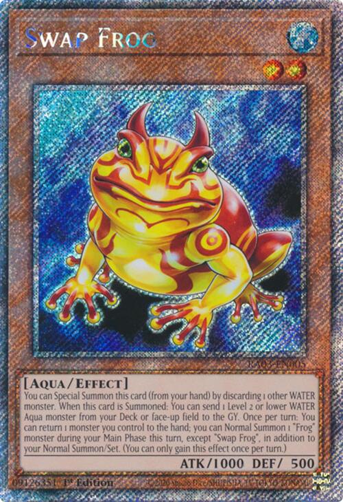 Swap Frog (Platinum Secret Rare) [RA03-EN005] Platinum Secret Rare | Exor Games Bridgewater