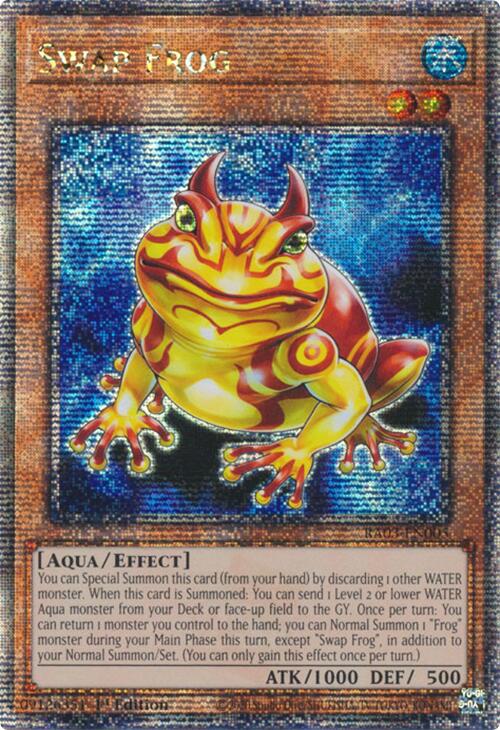 Swap Frog (Quarter Century Secret Rare) [RA03-EN005] Quarter Century Secret Rare | Exor Games Bridgewater