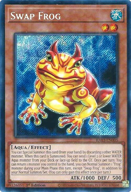 Swap Frog (Secret Rare) [RA03-EN005] Secret Rare | Exor Games Bridgewater