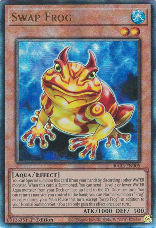 Swap Frog (UTR) [RA03-EN005] Prismatic Ultimate Rare | Exor Games Bridgewater