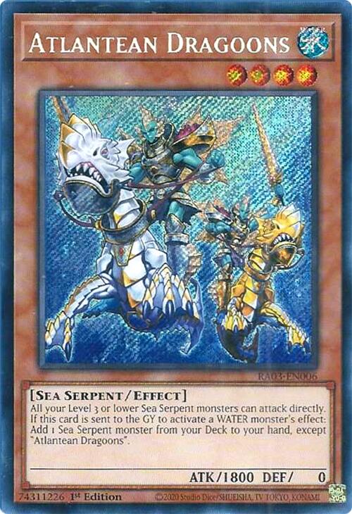 Atlantean Dragoons (Secret Rare) [RA03-EN006] Secret Rare | Exor Games Bridgewater