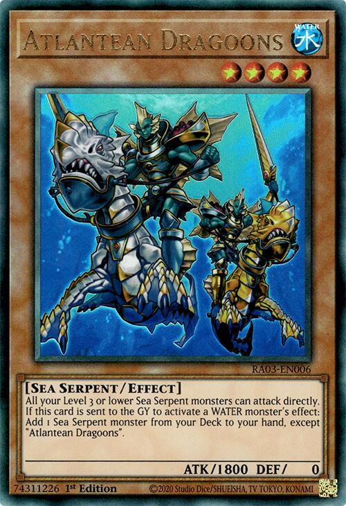 Atlantean Dragoons (UTR) [RA03-EN006] Prismatic Ultimate Rare | Exor Games Bridgewater