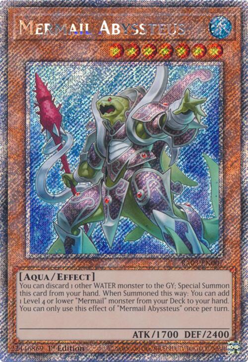 Mermail Abyssteus (Platinum Secret Rare) [RA03-EN007] Platinum Secret Rare | Exor Games Bridgewater