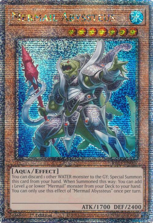 Mermail Abyssteus (Quarter Century Secret Rare) [RA03-EN007] Quarter Century Secret Rare | Exor Games Bridgewater