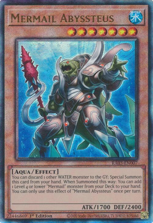 Mermail Abyssteus (UTR) [RA03-EN007] Prismatic Ultimate Rare | Exor Games Bridgewater