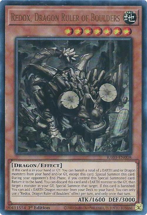 Redox, Dragon Ruler of Boulders (UR) [RA03-EN008] Ultra Rare | Exor Games Bridgewater