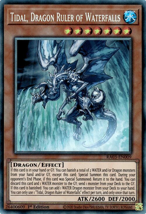 Tidal, Dragon Ruler of Waterfalls (CR) [RA03-EN009] Prismatic Collector's Rare | Exor Games Bridgewater