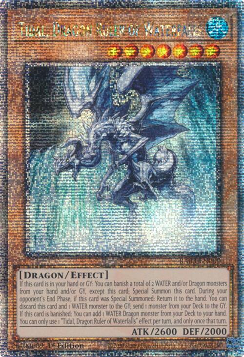 Tidal, Dragon Ruler of Waterfalls (Quarter Century Secret Rare) [RA03-EN009] Quarter Century Secret Rare | Exor Games Bridgewater