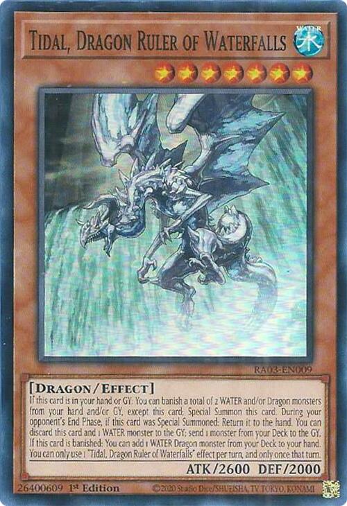 Tidal, Dragon Ruler of Waterfalls [RA03-EN009] Super Rare | Exor Games Bridgewater