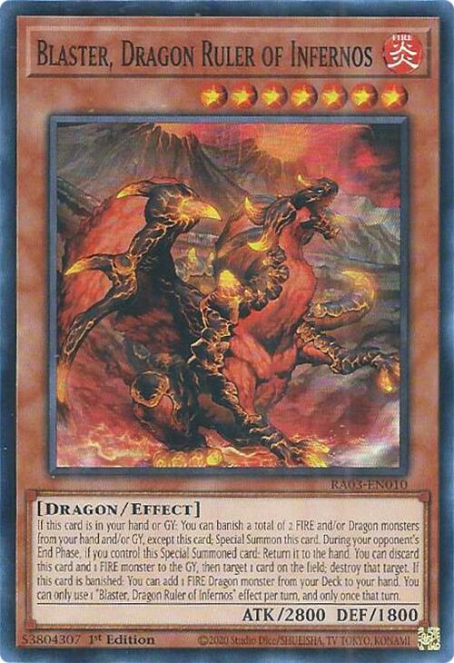 Blaster, Dragon Ruler of Infernos [RA03-EN010] Super Rare | Exor Games Bridgewater