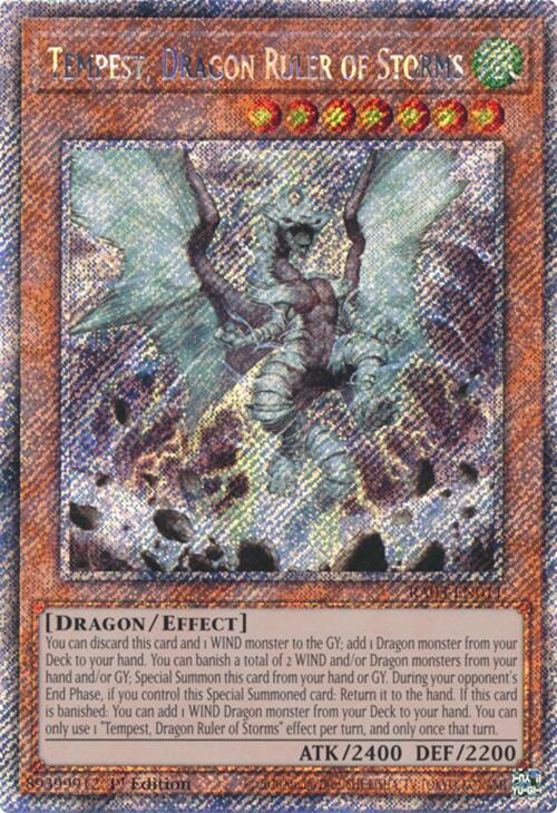 Tempest, Dragon Ruler of Storms (Platinum Secret Rare) [RA03-EN011] Platinum Secret Rare | Exor Games Bridgewater