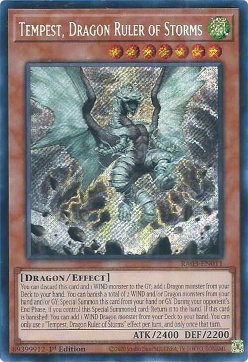 Tempest, Dragon Ruler of Storms (Secret Rare) [RA03-EN011] Secret Rare | Exor Games Bridgewater