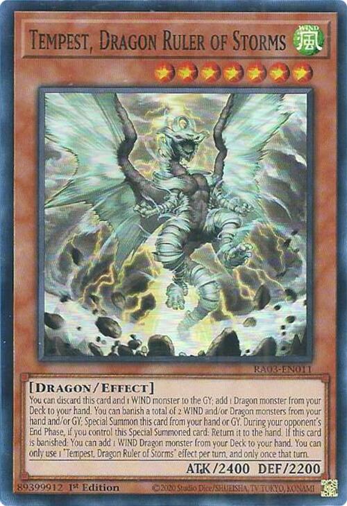 Tempest, Dragon Ruler of Storms [RA03-EN011] Super Rare | Exor Games Bridgewater