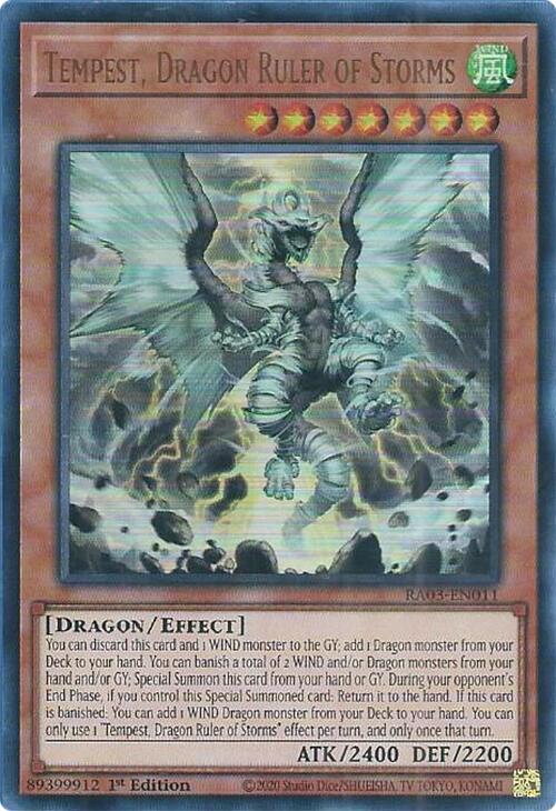 Tempest, Dragon Ruler of Storms (UR) [RA03-EN011] Ultra Rare | Exor Games Bridgewater