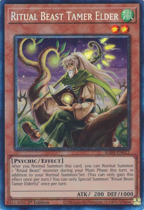 Ritual Beast Tamer Elder (CR) [RA03-EN012] Prismatic Collector's Rare | Exor Games Bridgewater