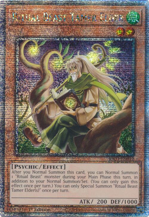 Ritual Beast Tamer Elder (Quarter Century Secret Rare) [RA03-EN012] Quarter Century Secret Rare | Exor Games Bridgewater