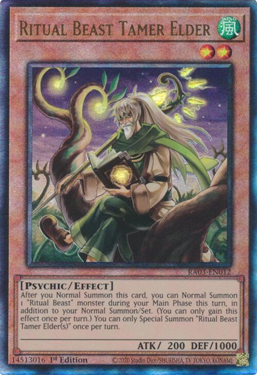 Ritual Beast Tamer Elder (UTR) [RA03-EN012] Prismatic Ultimate Rare | Exor Games Bridgewater