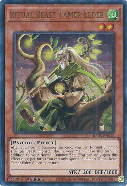 Ritual Beast Tamer Elder (UR) [RA03-EN012] Ultra Rare | Exor Games Bridgewater