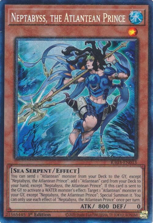 Neptabyss, the Atlantean Prince (CR) [RA03-EN013] Prismatic Collector's Rare | Exor Games Bridgewater