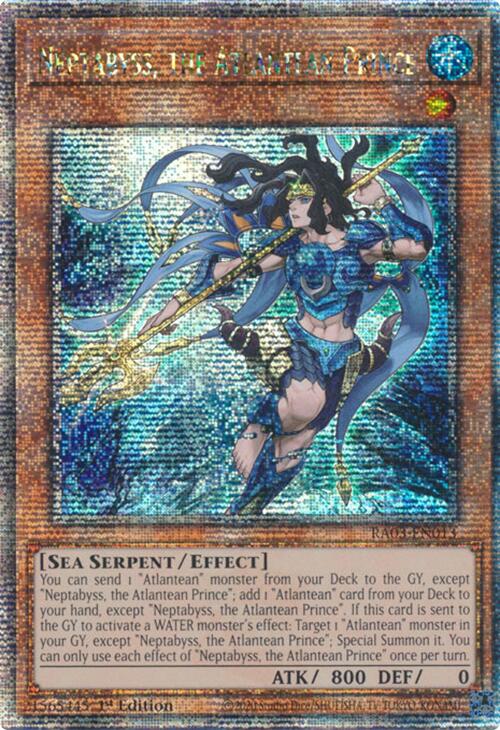 Neptabyss, the Atlantean Prince (Quarter Century Secret Rare) [RA03-EN013] Quarter Century Secret Rare | Exor Games Bridgewater