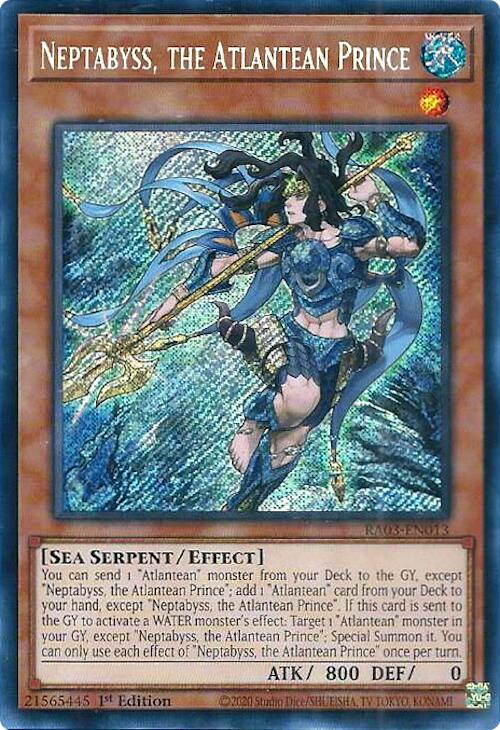 Neptabyss, the Atlantean Prince (Secret Rare) [RA03-EN013] Secret Rare | Exor Games Bridgewater