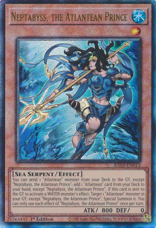 Neptabyss, the Atlantean Prince (UTR) [RA03-EN013] Prismatic Ultimate Rare | Exor Games Bridgewater