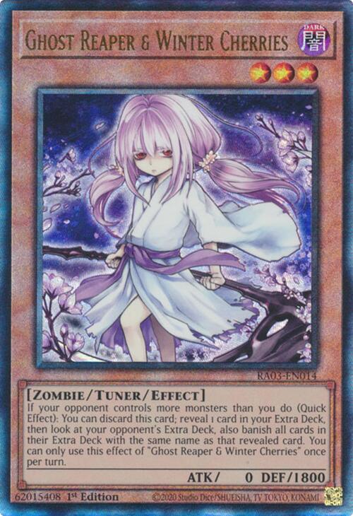Ghost Reaper & Winter Cherries (Alternate Art) (PUR) [RA03-EN014] Prismatic Ultimate Rare | Exor Games Bridgewater