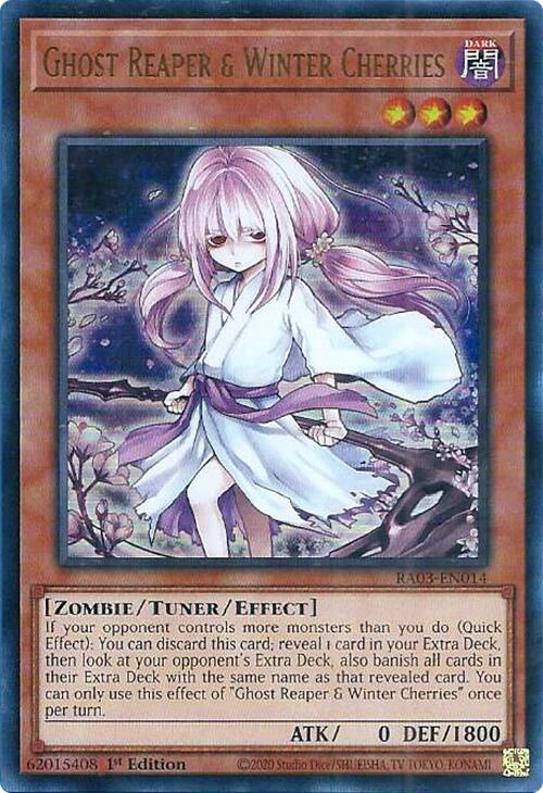 Ghost Reaper & Winter Cherries (Alternate Art) (UR) [RA03-EN014] Ultra Rare | Exor Games Bridgewater
