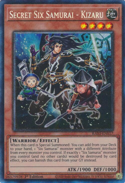 Secret Six Samurai - Kizaru (CR) [RA03-EN017] Prismatic Collector's Rare | Exor Games Bridgewater
