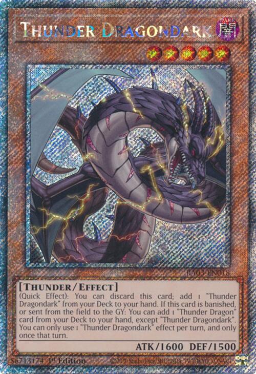 Thunder Dragondark (Platinum Secret Rare) [RA03-EN018] Platinum Secret Rare | Exor Games Bridgewater