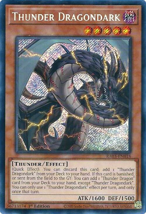 Thunder Dragondark (Secret Rare) [RA03-EN018] Secret Rare | Exor Games Bridgewater