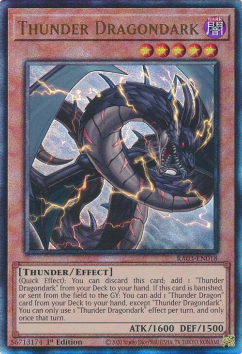 Thunder Dragondark (UTR) [RA03-EN018] Prismatic Ultimate Rare | Exor Games Bridgewater