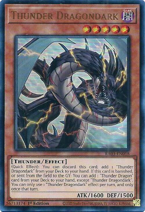 Thunder Dragondark (UR) [RA03-EN018] Ultra Rare | Exor Games Bridgewater