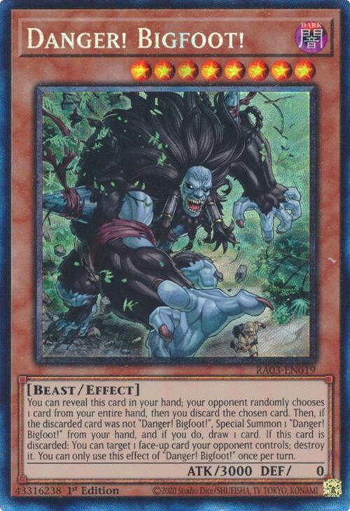 Danger! Bigfoot! (CR) [RA03-EN019] Prismatic Collector's Rare | Exor Games Bridgewater