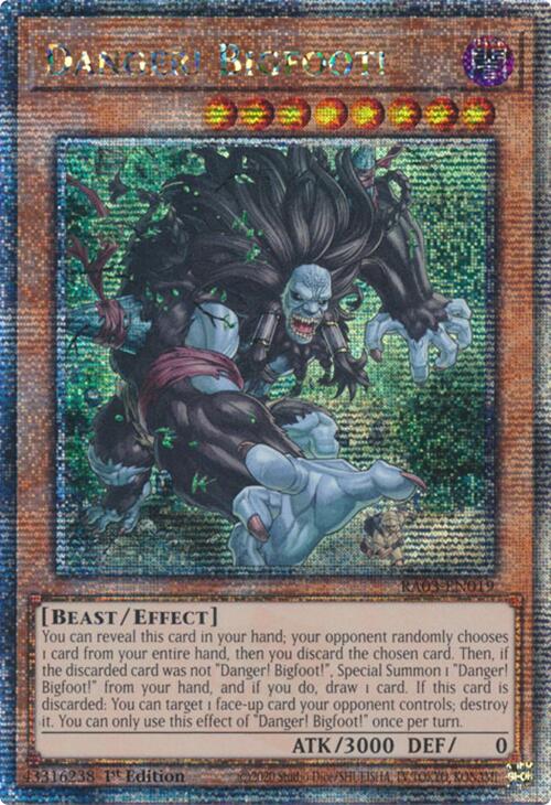 Danger! Bigfoot! (Quarter Century Secret Rare) [RA03-EN019] Quarter Century Secret Rare | Exor Games Bridgewater