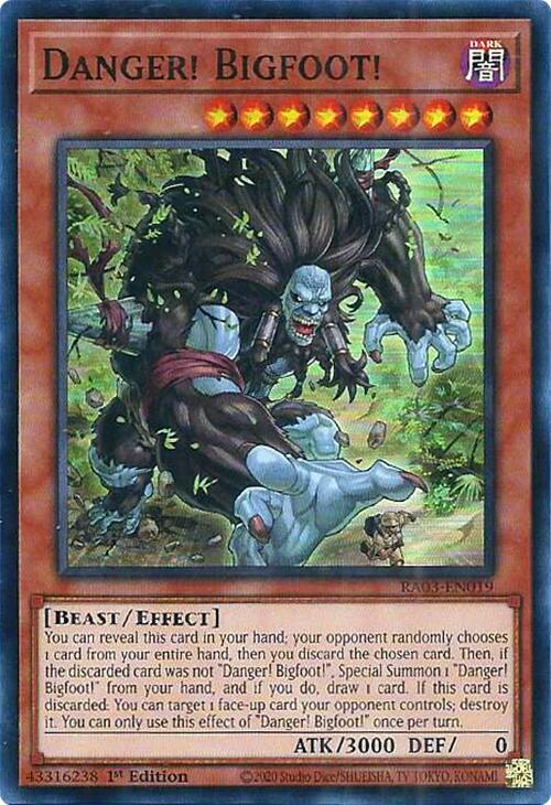 Danger! Bigfoot! [RA03-EN019] Super Rare | Exor Games Bridgewater
