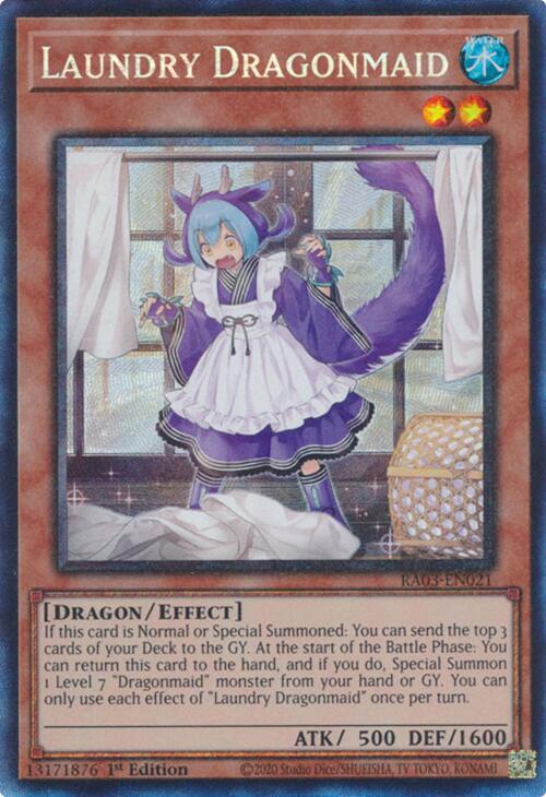 Laundry Dragonmaid (CR) [RA03-EN021] Prismatic Collector's Rare | Exor Games Bridgewater