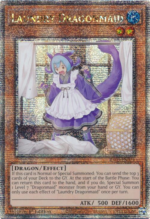 Laundry Dragonmaid (Quarter Century Secret Rare) [RA03-EN021] Quarter Century Secret Rare | Exor Games Bridgewater