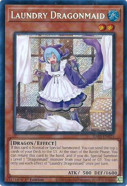 Laundry Dragonmaid (Secret Rare) [RA03-EN021] Secret Rare | Exor Games Bridgewater