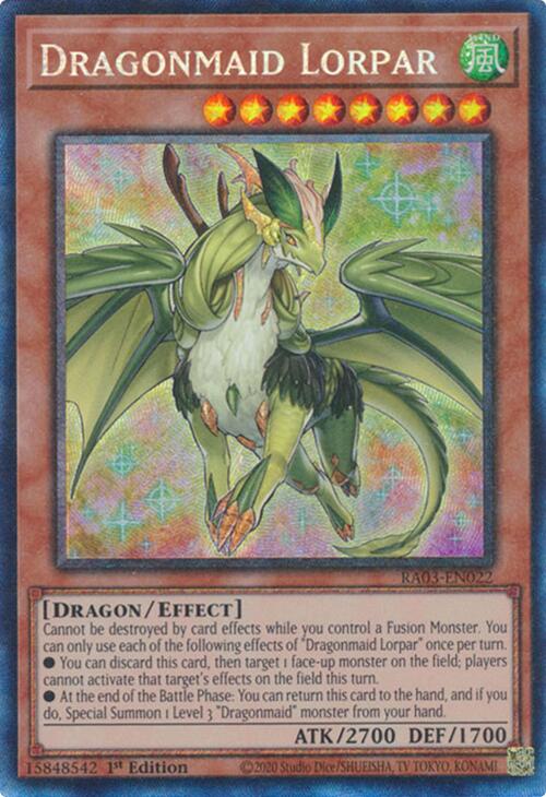 Dragonmaid Lorpar (CR) [RA03-EN022] Prismatic Collector's Rare | Exor Games Bridgewater