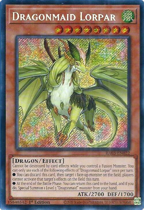 Dragonmaid Lorpar (Secret Rare) [RA03-EN022] Secret Rare | Exor Games Bridgewater