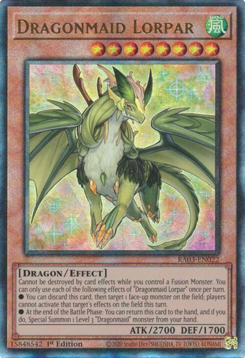 Dragonmaid Lorpar (UTR) [RA03-EN022] Prismatic Ultimate Rare | Exor Games Bridgewater