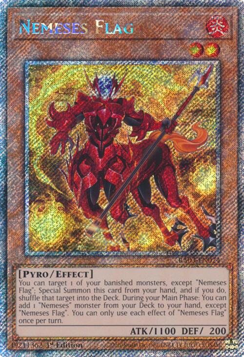 Nemeses Flag (Platinum Secret Rare) [RA03-EN024] Platinum Secret Rare | Exor Games Bridgewater