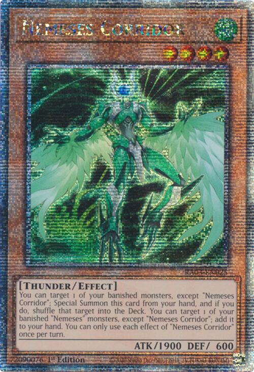 Nemeses Corridor (Quarter Century Secret Rare) [RA03-EN025] Quarter Century Secret Rare | Exor Games Bridgewater