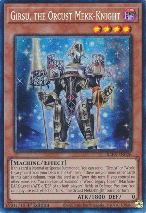 Girsu, the Orcust Mekk-Knight (CR) [RA03-EN026] Prismatic Collector's Rare | Exor Games Bridgewater